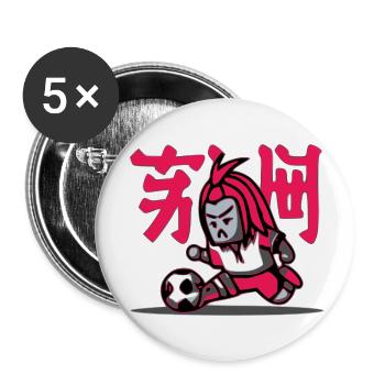 The masked player - Buttons small 1''/25 mm (5-pack) - white - Front