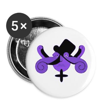 Unwirklicher Mister Blok - Buttons klein 25 mm (5er Pack) - Weiß - Vorne