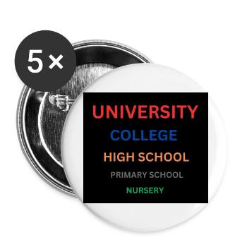 UNIVERSITY-NURSERY BRAND - Buttons small 1''/25 mm (5-pack) - white - Front