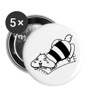 Chippin - Buttons klein 25 mm (5er Pack) - Weiß - Vorne