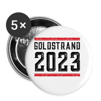 Golden Sands 2023 - Buttons small 1''/25 mm (5-pack) - white - Front