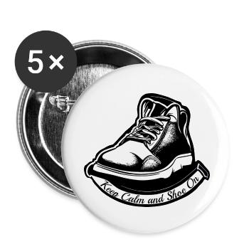 COOL SHOES - Buttons small 1''/25 mm (5-pack) - white - Front