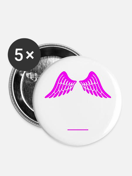 House - Buttons klein 25 mm (5er Pack) - Weiß
