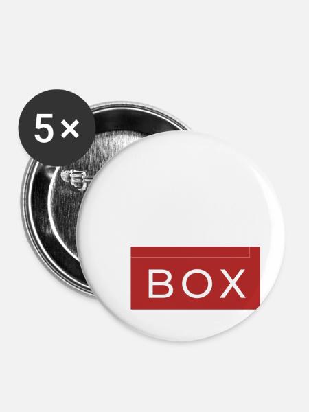 Drink outside the box - Buttons klein 25 mm (5er Pack) - Weiß