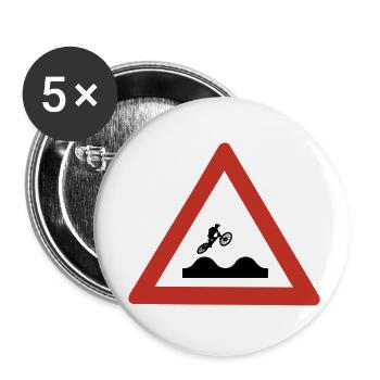 MTB - Jump the bump - Buttons small 1''/25 mm (5-pack) - white - Front