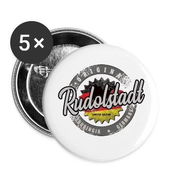 Original Germany Thüringen Rudolstadt - Buttons klein 25 mm (5er Pack) - Weiß - Vorne