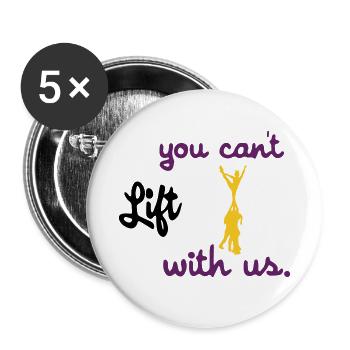 cheerleader - Buttons klein 25 mm (5er Pack) - Weiß - Vorne