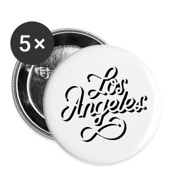Los Angeles - Lot de 5 petits badges (25 mm) - blanc - Devant