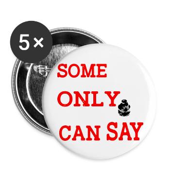 Some Things Only Poetry Can Say - Buttons klein 25 mm (5er Pack) - Weiß - Vorne