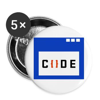 Job Coder Spruch Arbeit Arbeiter Geld Verdienen - Buttons klein 25 mm (5er Pack) - Weiß - Vorne