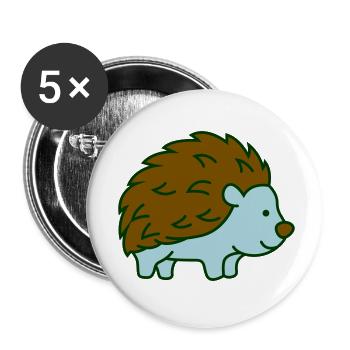 igel - Buttons klein 25 mm (5er Pack) - Weiß - Vorne