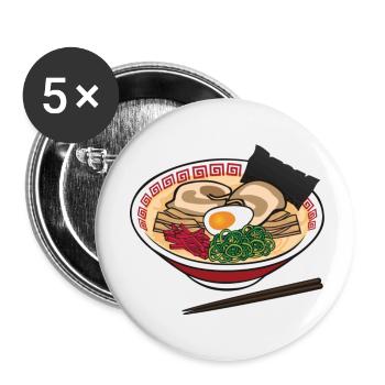 Ramen - Buttons small 1''/25 mm (5-pack) - white - Front