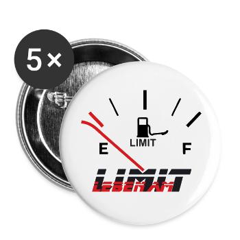 Life at the limit - Buttons small 1''/25 mm (5-pack) - white - Front