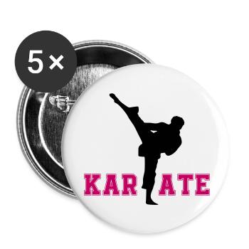 karate - Buttons small 1''/25 mm (5-pack) - white - Front