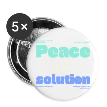 Geistige Gesundheit - Buttons klein 25 mm (5er Pack) - Weiß - Vorne