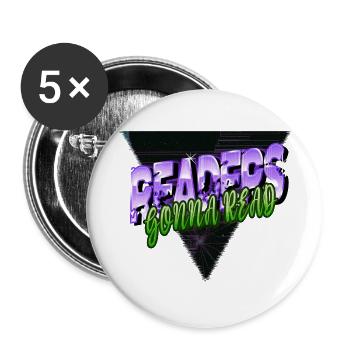 habitudes de lecture cadeau cadeau blagues geek déclaration - Lot de 5 petits badges (25 mm) - blanc - Devant