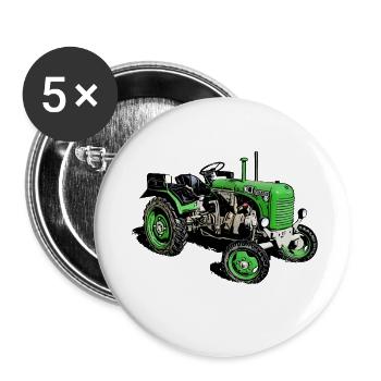 Traktor Steyr Typ 80 - Buttons klein 25 mm (5er Pack) - Weiß - Vorne