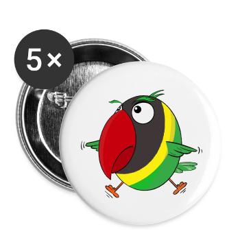 Inseparable That Flies - Buttons small 1''/25 mm (5-pack) - white - Front