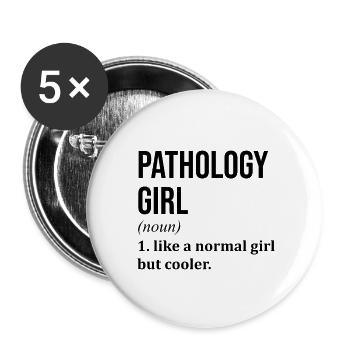 Pathology - Buttons small 1''/25 mm (5-pack) - white - Front