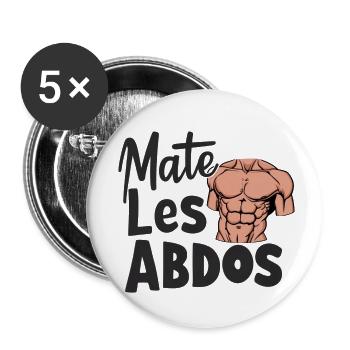 MATES THE ABS - Buttons small 1''/25 mm (5-pack) - white - Front