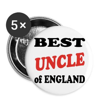 Bester Onkel - Buttons klein 25 mm (5er Pack) - Weiß - Vorne