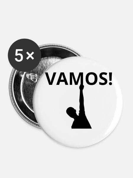Vamos - Buttons klein 25 mm (5er Pack) - Weiß