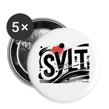 Sylt - Nordsee - Deutschland - Kampen - Insel - Buttons klein 25 mm (5er Pack) - Weiß - Vorne