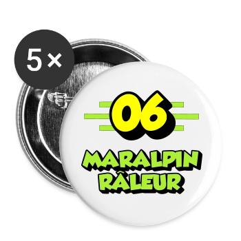Complaining Maralpin - Buttons small 1''/25 mm (5-pack) - white - Front