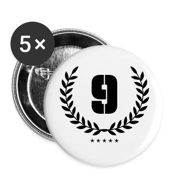 kranz 9 - Buttons klein 25 mm (5er Pack) - Weiß - Vorne