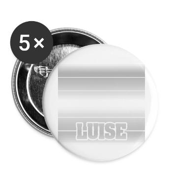 Cadeau pour Luise - Lot de 5 petits badges (25 mm) - blanc - Devant