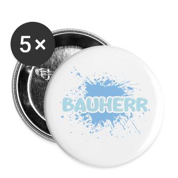 Job Builder - Buttons small 1''/25 mm (5-pack) - white - Front