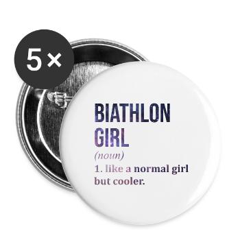 Biathlon - Buttons small 1''/25 mm (5-pack) - white - Front