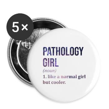 Pathology - Buttons small 1''/25 mm (5-pack) - white - Front