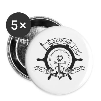 Fifty - Buttons small 1''/25 mm (5-pack) - white - Front