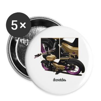 Star (gold) // Illustration - Buttons klein 25 mm (5er Pack) - Weiß - Vorne