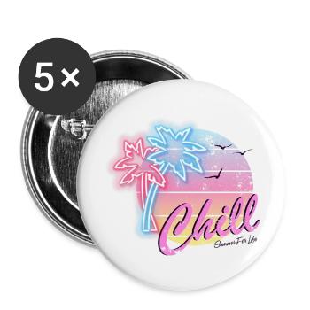 1000203893 - Buttons small 1''/25 mm (5-pack) - white - Front
