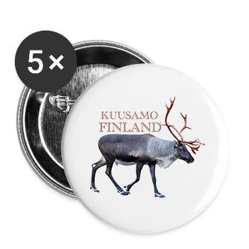 Kuusamo - Buttons small 1''/25 mm (5-pack) - white - Front