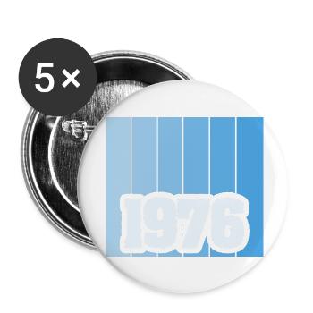 Born in 1976 - Buttons small 1''/25 mm (5-pack) - white - Front