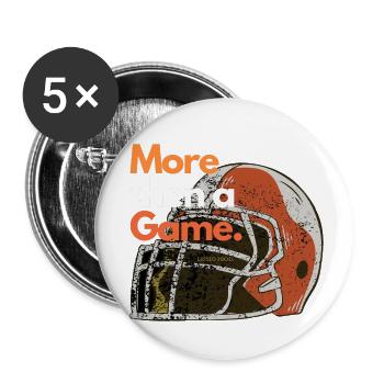 Plus qu’un jeu - Lot de 5 petits badges (25 mm) - blanc - Devant