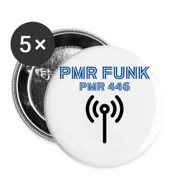 PMR FUNK Operator - Buttons klein 25 mm (5er Pack) - Weiß - Vorne