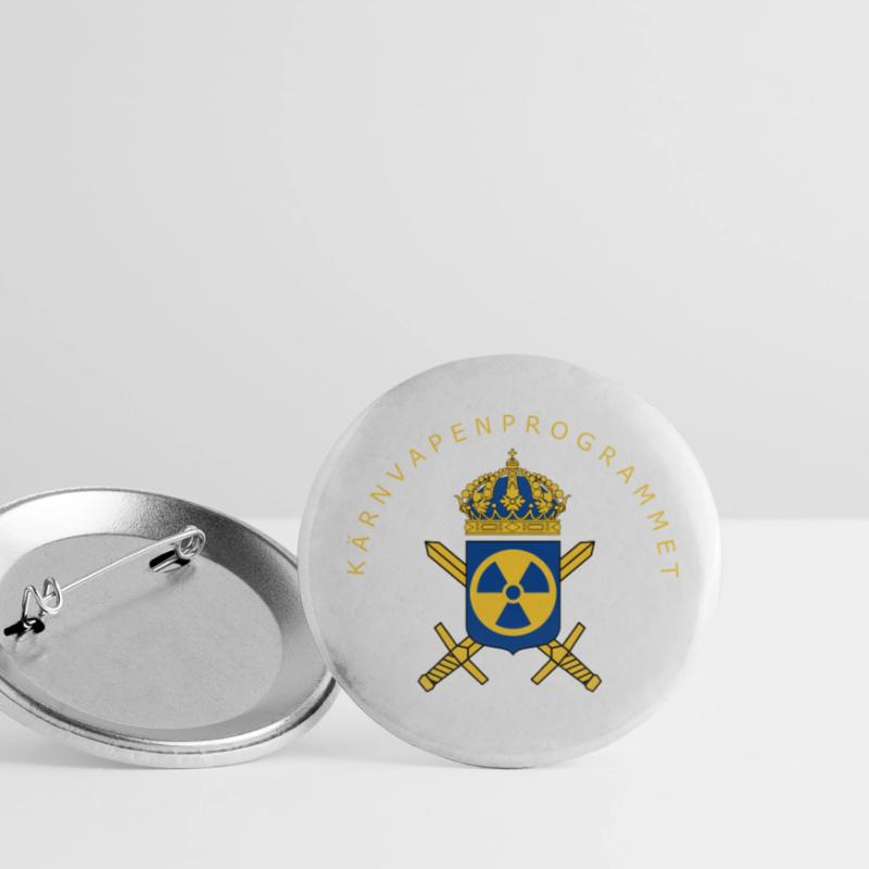 The Swedish Nuclear Weapons Programme Buttons small 1''/25 mm (5-pack)