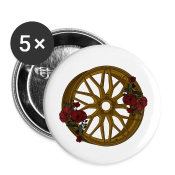 Rim - Buttons small 1''/25 mm (5-pack) - white - Front