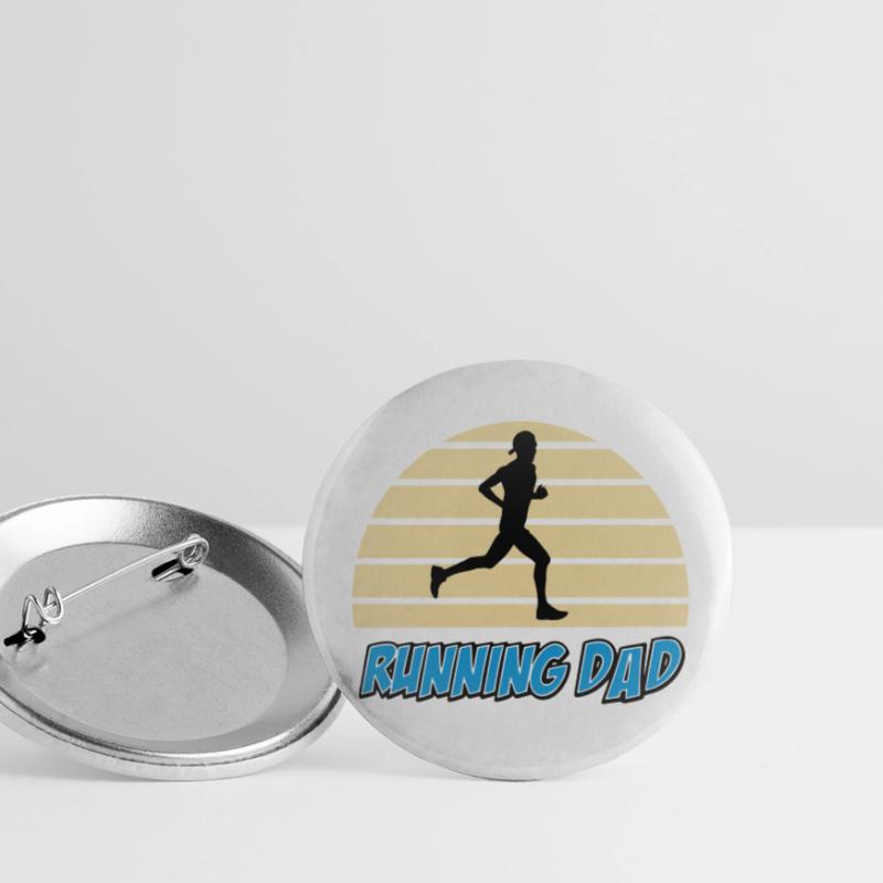 Laufender Vater Buttons klein 25 mm (5er Pack)