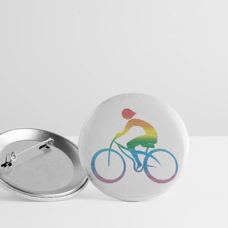 Cycliste Lot de 5 petits badges (25 mm)