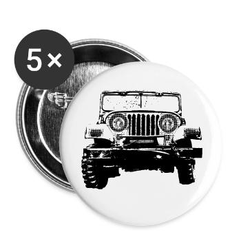 Jeep - Buttons klein 25 mm (5er Pack) - Weiß - Vorne