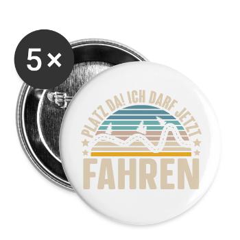 Passed driving test novice driver - Buttons small 1''/25 mm (5-pack) - white - Front