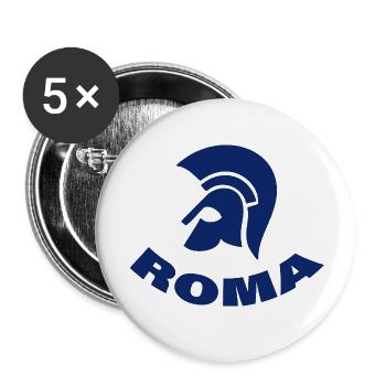 Rome - Buttons small 1''/25 mm (5-pack) - white - Front