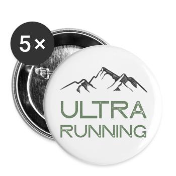 Ultra Running - Buttons small 1''/25 mm (5-pack) - white - Front