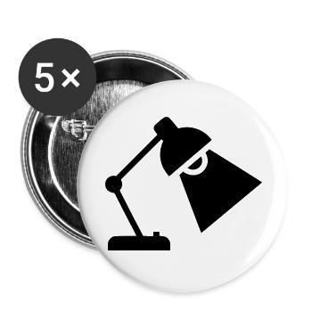 Desk Lamp Silhouette - Buttons small 1''/25 mm (5-pack) - white - Front