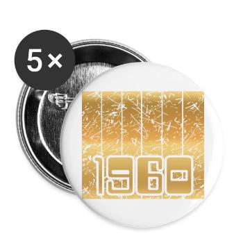 Heimat 1960 - Buttons klein 25 mm (5er Pack) - Weiß - Vorne